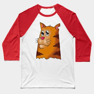 Orange Cat Baseball T-Shirt